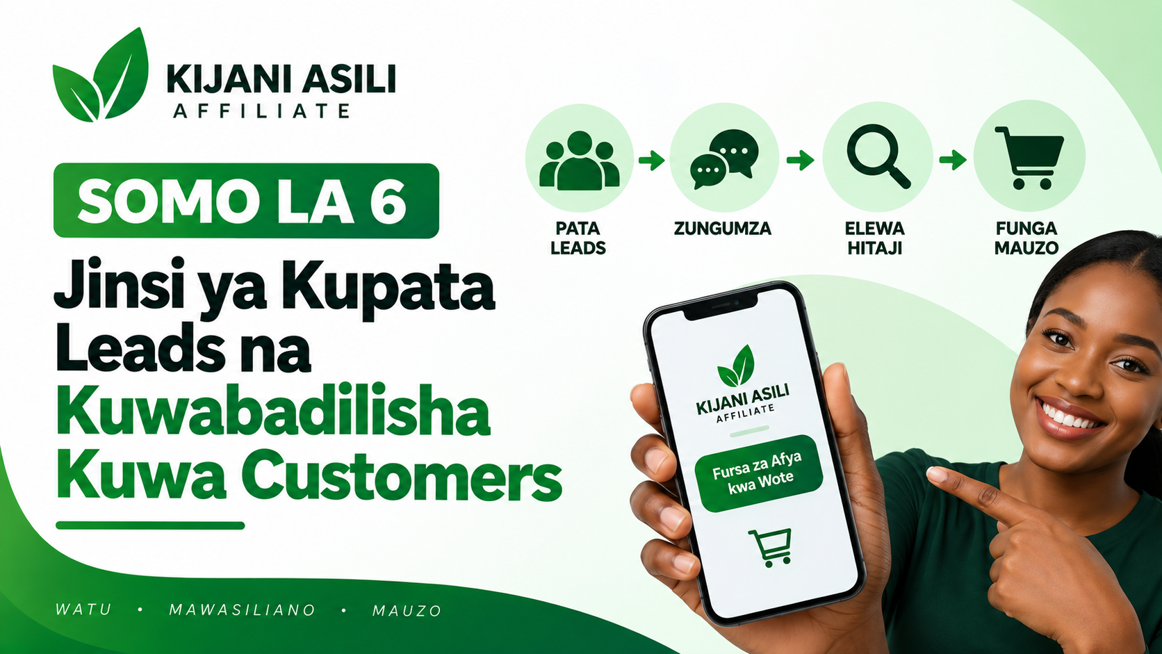 JINSI YA KUPATA LEADS NA KUWABADILISHA KUWA WATEJA